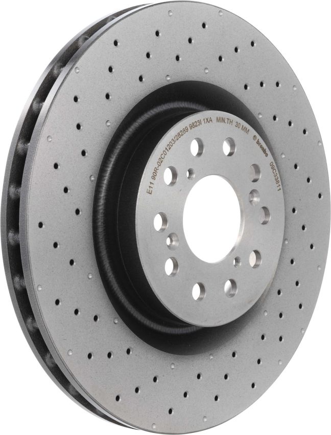 Brembo 09.C338.11 Premium Coated Vented Brake Rotor