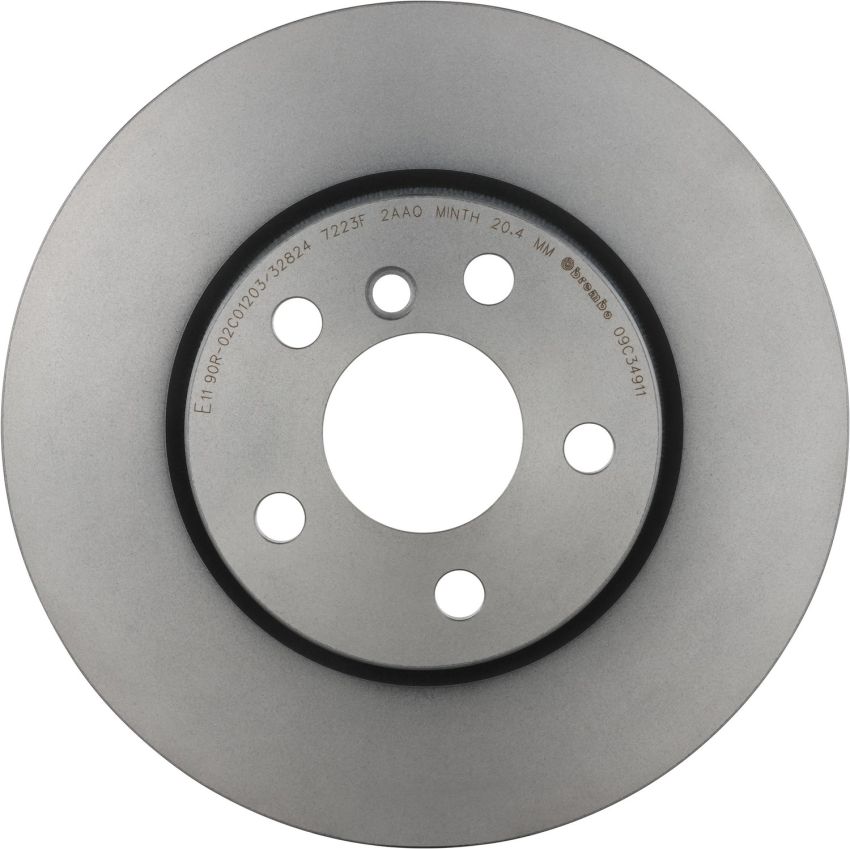 Brembo 09.C349.11 Premium Coated Vented Brake Rotor