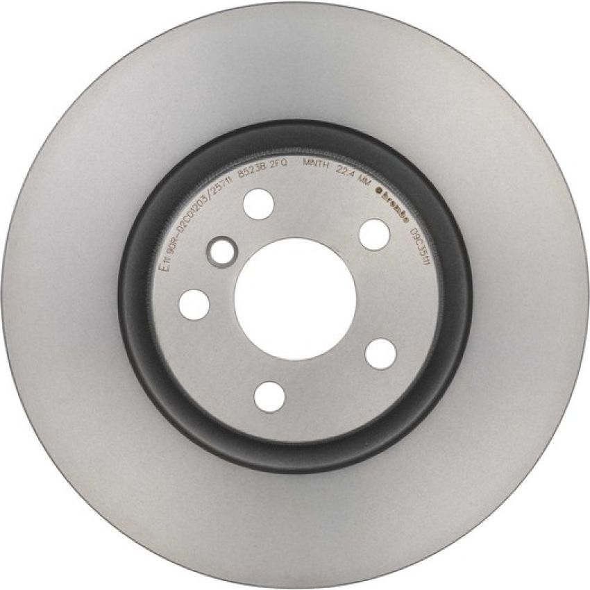 Brembo KT00A27 Brembo ceramic brake pad and UV coated vented  brake disc kit