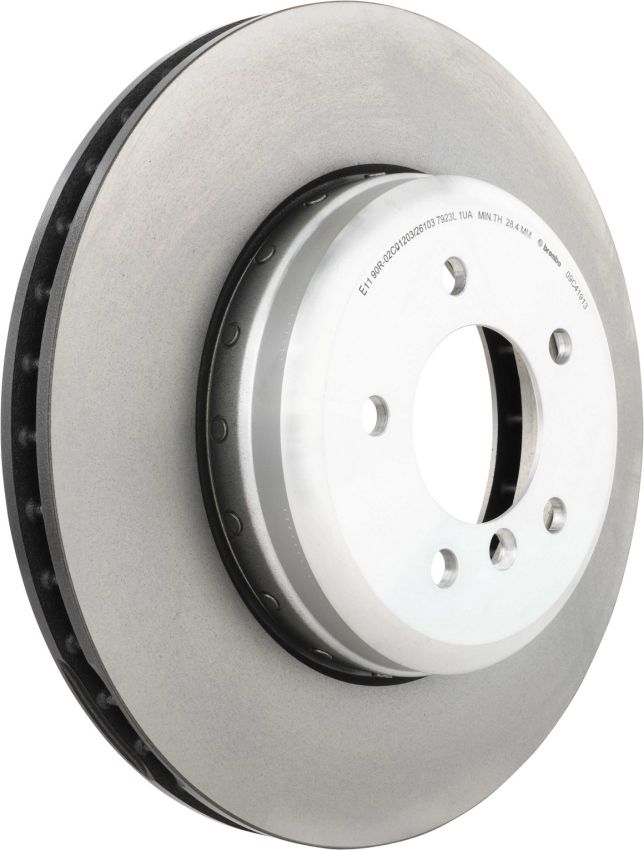 Brembo KT04504 Brembo low-met brake pad and composite vented  brake disc kit