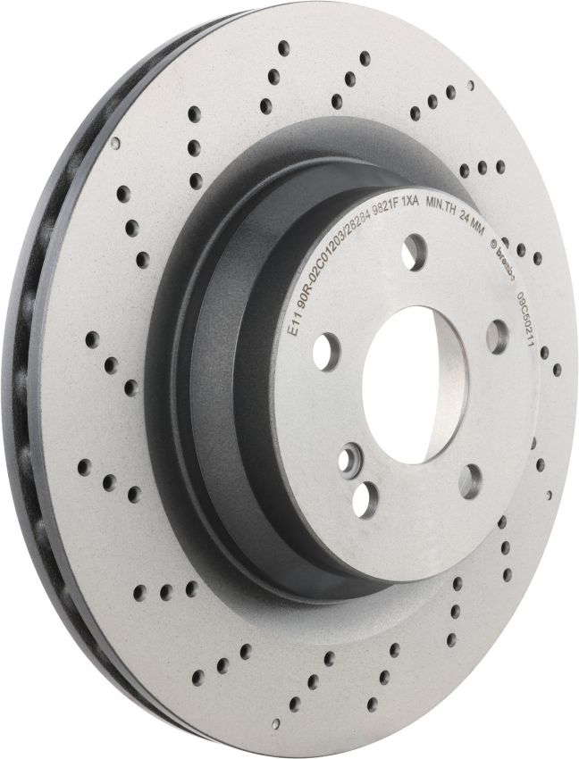 Brembo 09.C502.11 Premium Coated Vented Brake Rotor