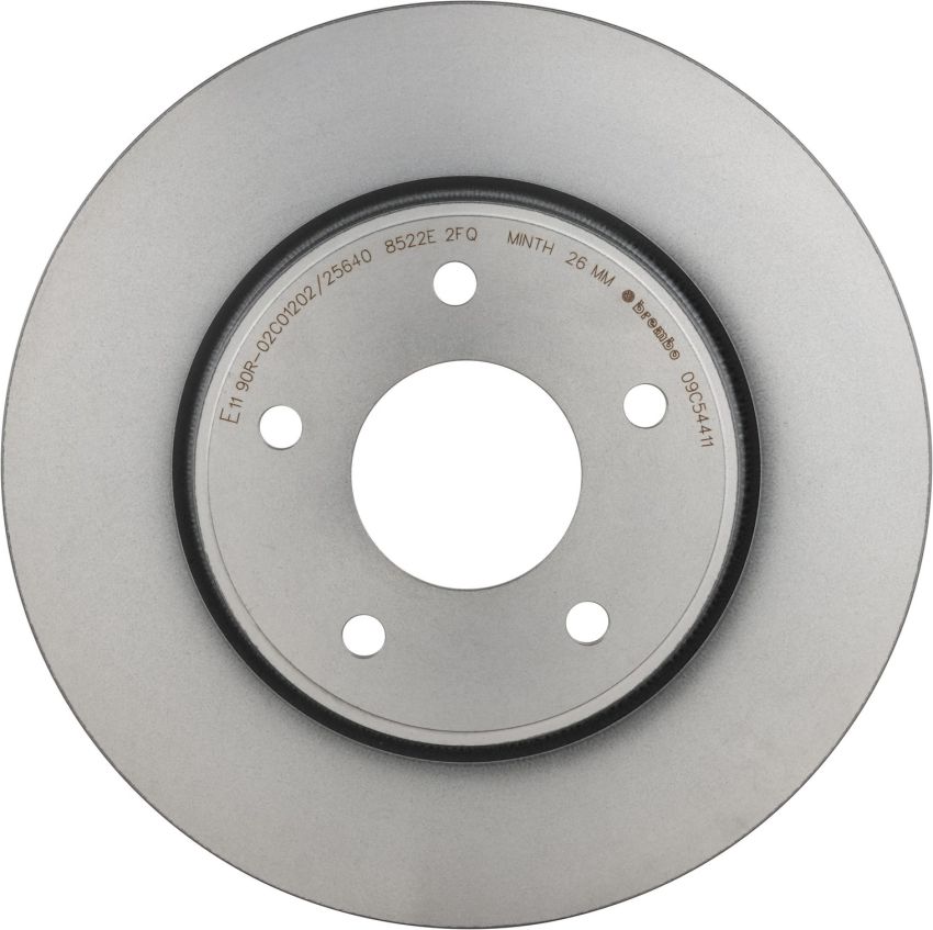 Brembo KT00547 Brembo ceramic brake pad and UV coated vented  brake disc kit