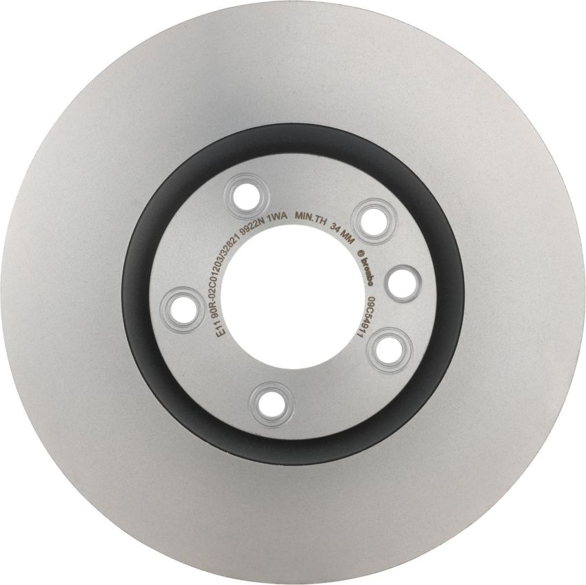Brembo 09.C549.11 Premium Coated Vented Brake Rotor