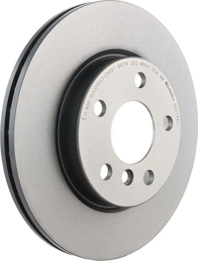 Brembo 09.C744.11 Premium Coated Vented Brake Rotor