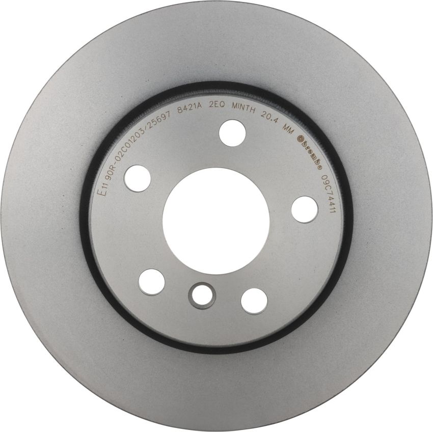 Brembo 09.C744.11 Premium Coated Vented Brake Rotor