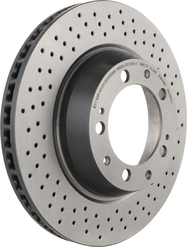 Brembo 09.C883.11 Premium Coated Vented Brake Rotor
