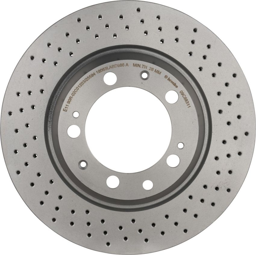 Brembo 09.C883.11 Premium Coated Vented Brake Rotor