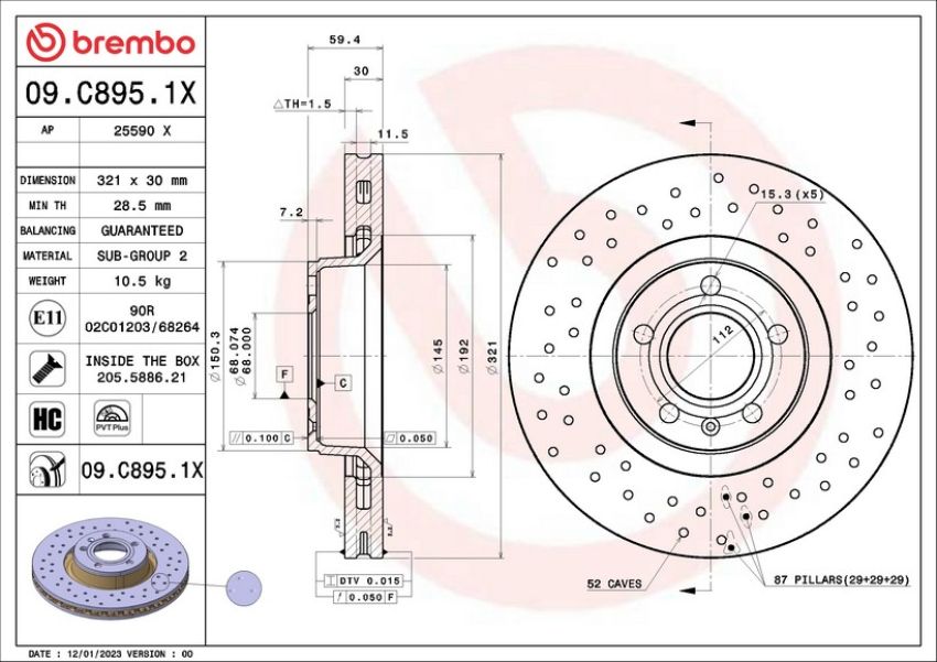 Brembo 09.C895.1X