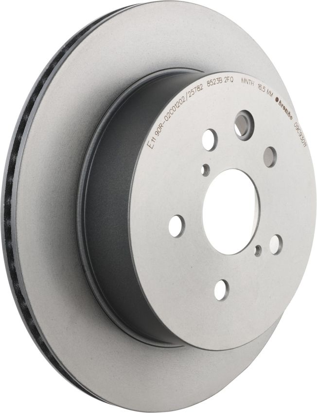 Brembo KT00682 Brembo ceramic brake pad and UV coated vented  brake disc kit