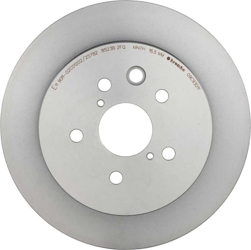 Brembo KT00682 Brembo ceramic brake pad and UV coated vented  brake disc kit