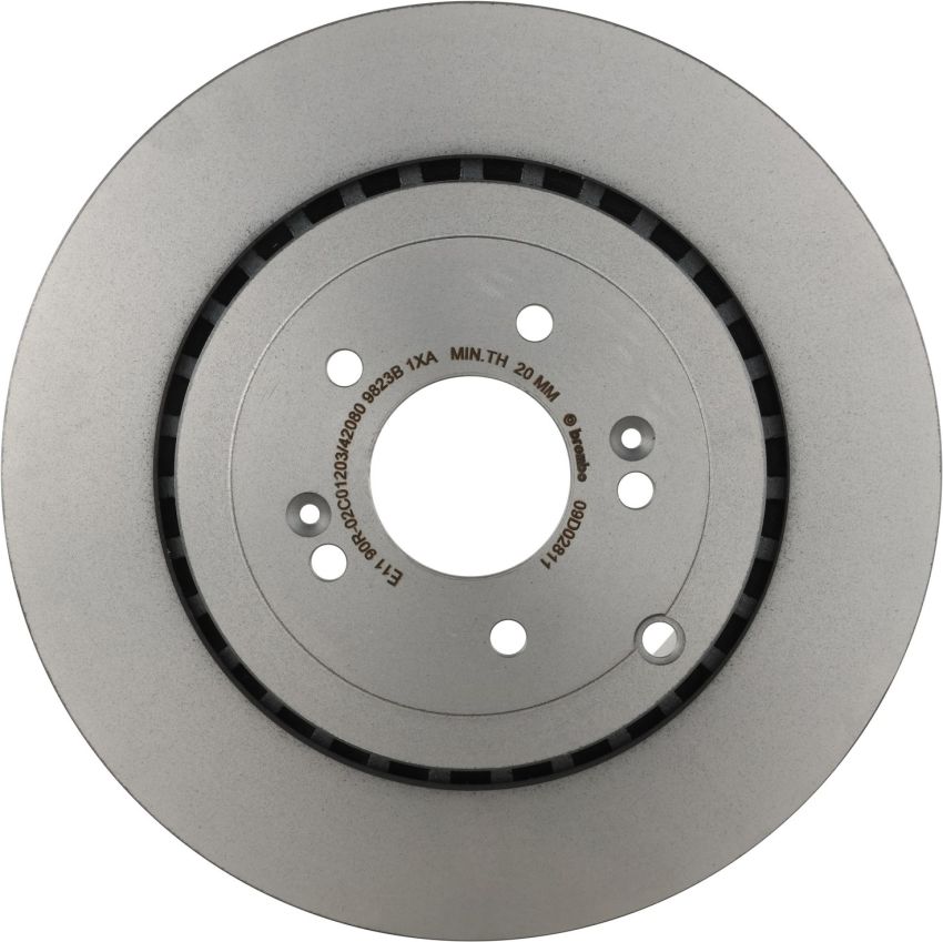 Brembo 09.D028.11 Premium Coated Vented Brake Rotor