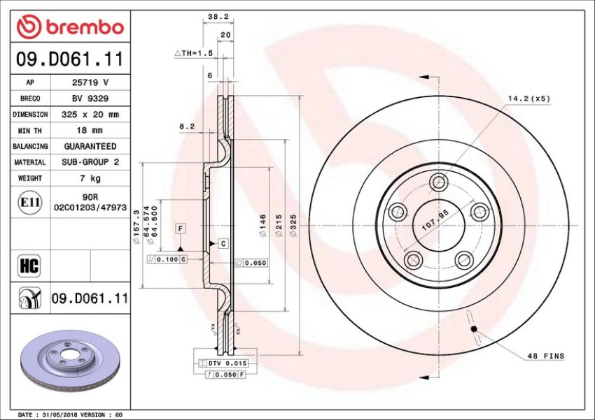 Brembo KT04533 Brembo low-met brake pad and UV coated vented  brake disc kit