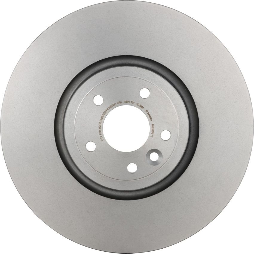 Brembo KT04358 Brembo low-met brake pad and UV coated PVT  brake disc kit