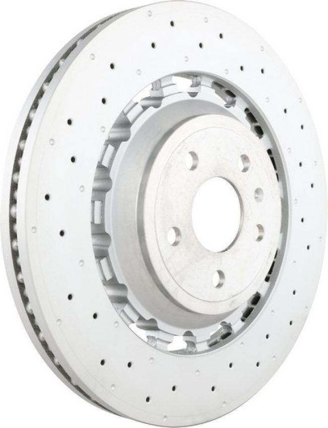 Brembo 09.D174.53 Premium Dual Cast Vented Drilled/Grooved UV Coated Brake Rotor