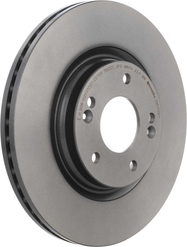 Brembo KT00A33 Brembo ceramic brake pad and UV coated vented  brake disc kit
