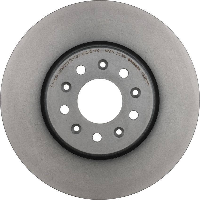 Brembo 09.D608.11 Premium Coated Vented Brake Rotor