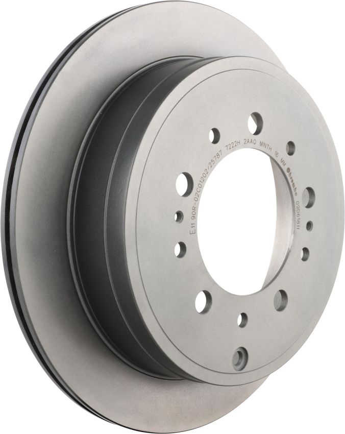 Brembo KT00561 Brembo ceramic brake pad and UV coated vented  brake disc kit