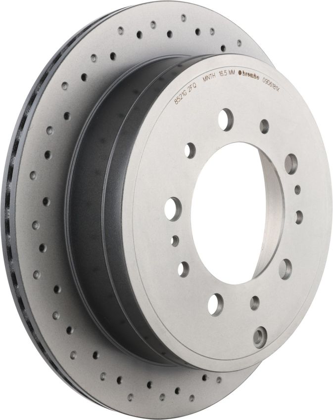 Brembo 09.D618.1X Premium UV Coated Xtra Cross Drilled Brake Rotor