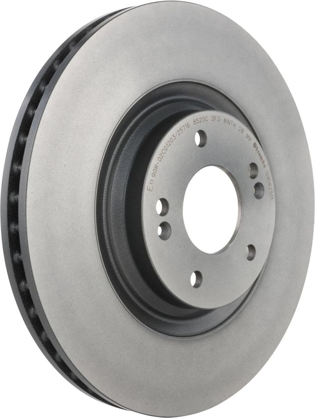Brembo KT04354 Brembo low-met brake pad and UV coated vented  brake disc kit