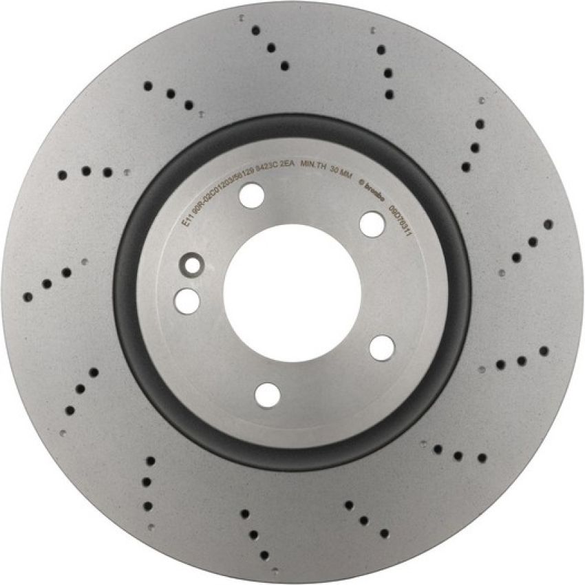 Brembo 09.D763.11 Premium Coated Vented Brake Rotor