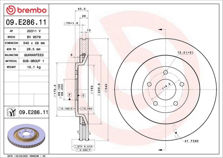 Brembo 09.E286.11