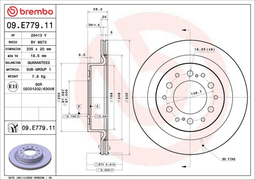 Brembo 09.E779.11