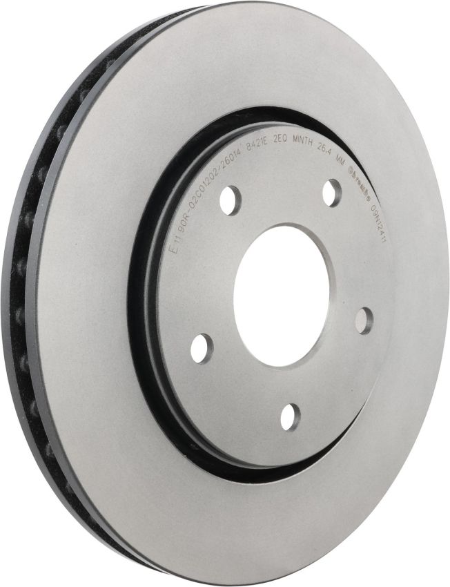 Brembo KT00776 Brembo ceramic brake pad and UV coated vented  brake disc kit