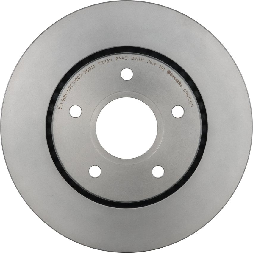 Brembo KT00795 Brembo ceramic brake pad and UV coated vented  brake disc kit
