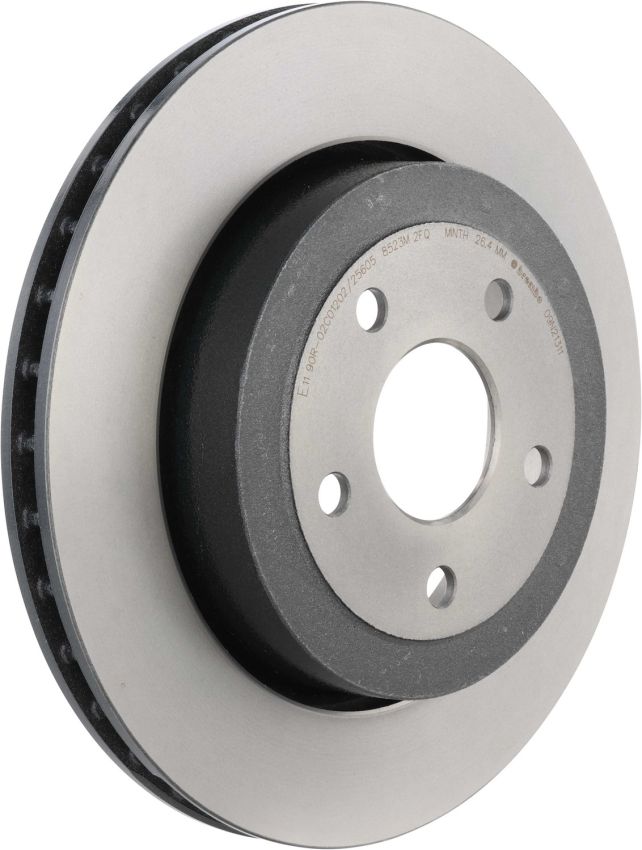 Brembo KT04348 Brembo low-met brake pad and UV coated vented  brake disc kit