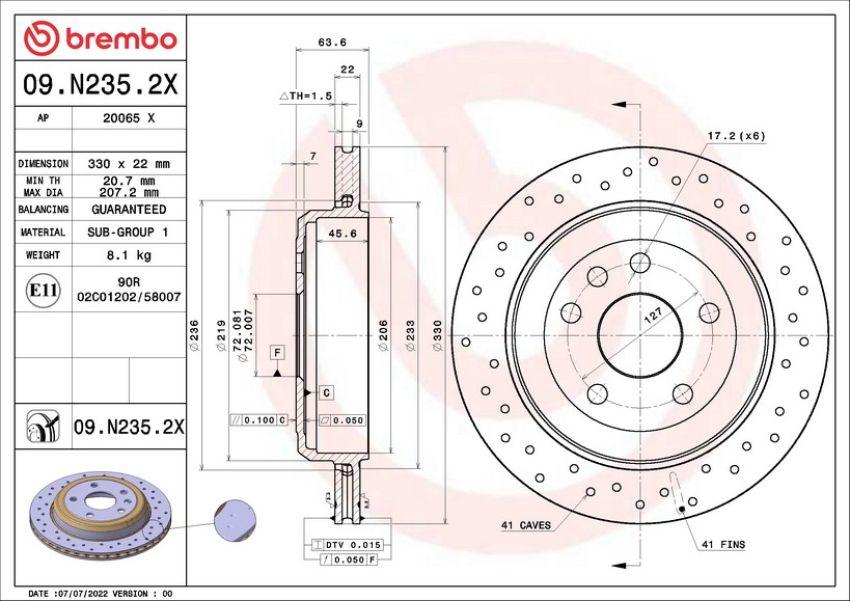 Brembo 09.N235.2X