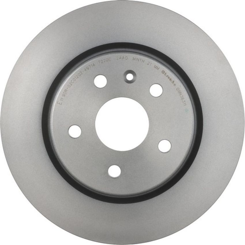 Brembo 09.N363.11 Premium Coated Vented Brake Rotor