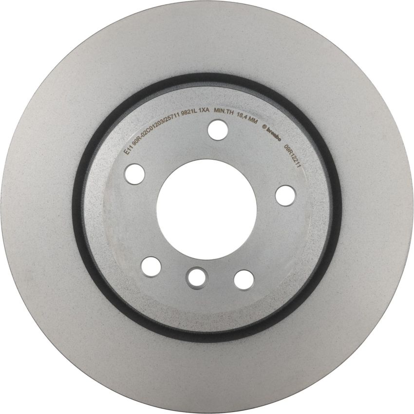 Brembo 09.R122.11 Premium Coated Vented Brake Rotor