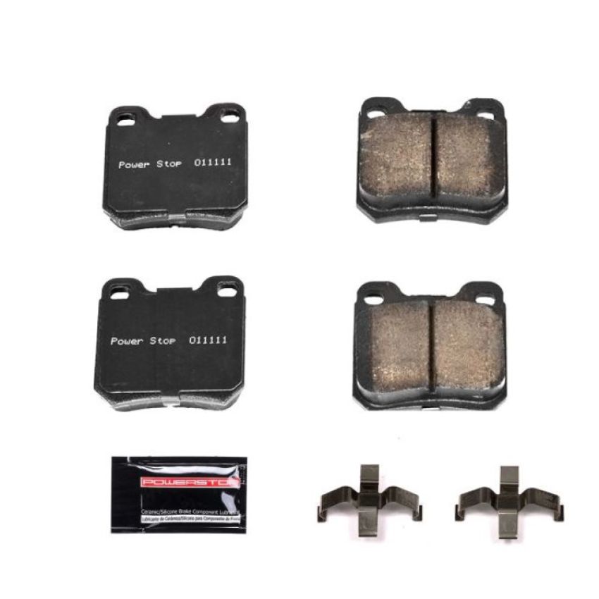PowerStop Z23-709 PowerStop - Z23 Daily Driver Carbon-Fiber Ceramic Brake Pads with Hardware Kit