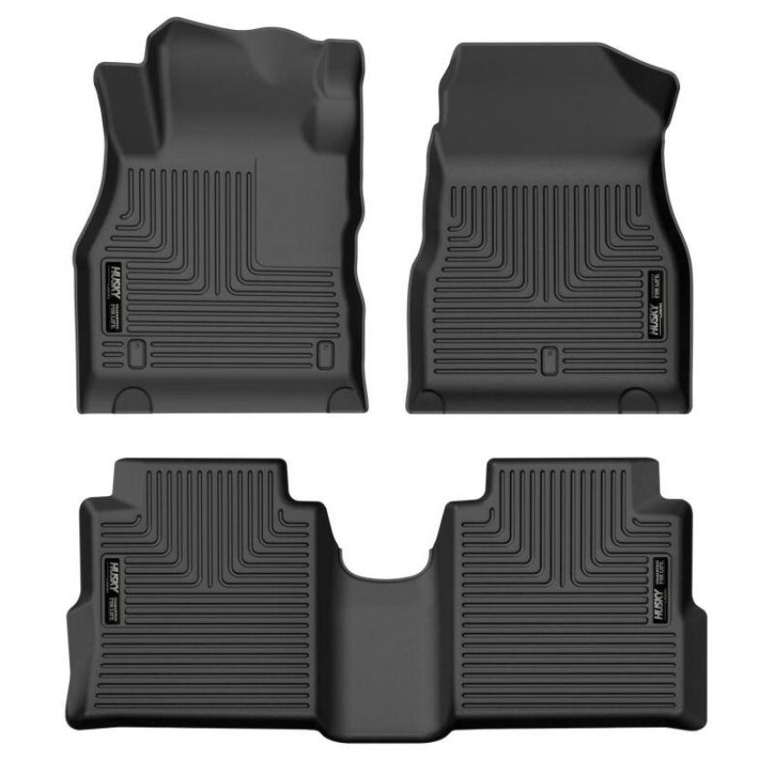 Husky Liners 95271 18-22 Nissan Kicks Weatherbeater Black Front & 2nd Seat Floor Liners