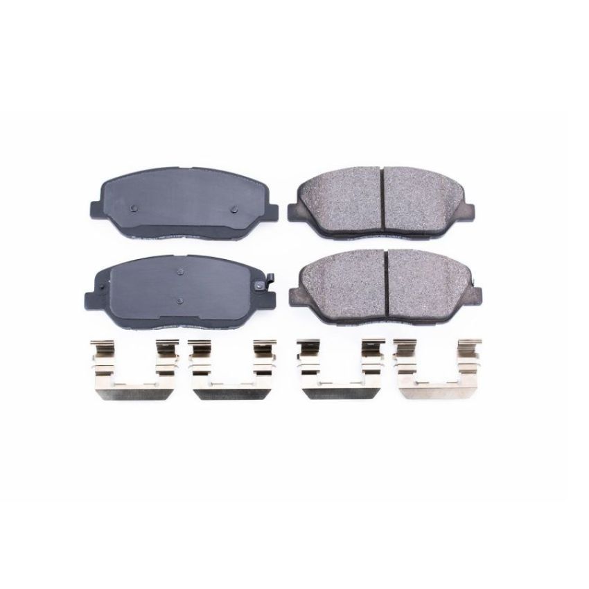 PowerStop 17-1385 PowerStop - Z17 Low-Dust Ceramic Brake Pads with Hardware
