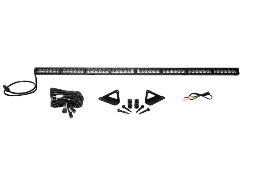 Diode Dynamics DD6104 18-21 Jeep JL Wrangler/Gladiator SS50 Hood LED Light Bar Kit - White Driving