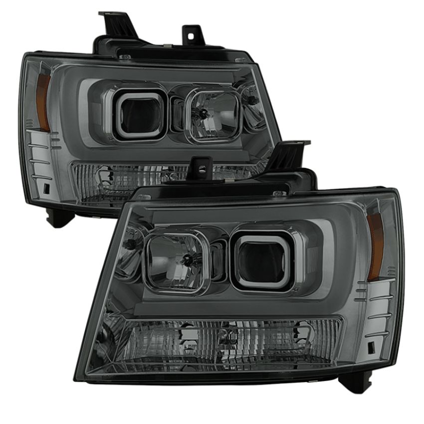 SPYDER 5082589 Projector Headlights - Version 2 - Light Bar DRL - Smoke