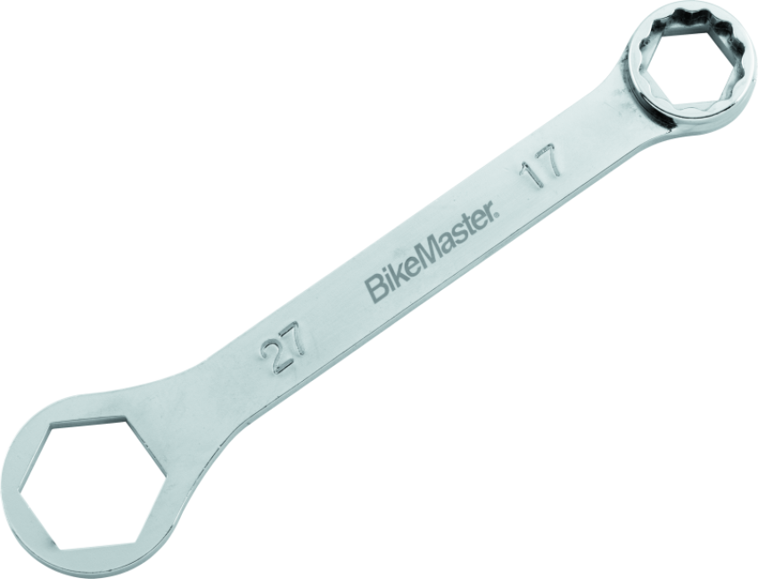BikeMaster 150338 Rider Wrench - 27mm 6-pt x 17mm 12-pt