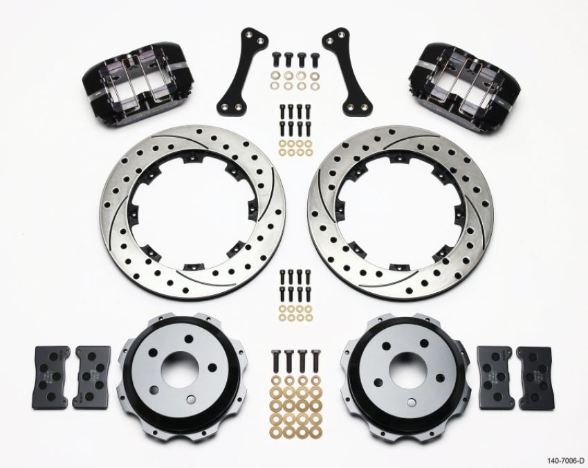 Wilwood 140-7006-D Dynapro Rear Kit 12.19in Drilled Subaru Impreza WRX