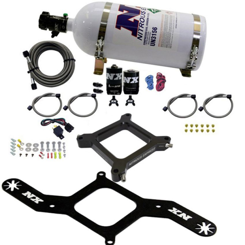 Nitrous Express 67140-10 4150 Assasin Plate, RNC Up to 750HP, 10LB Bottle