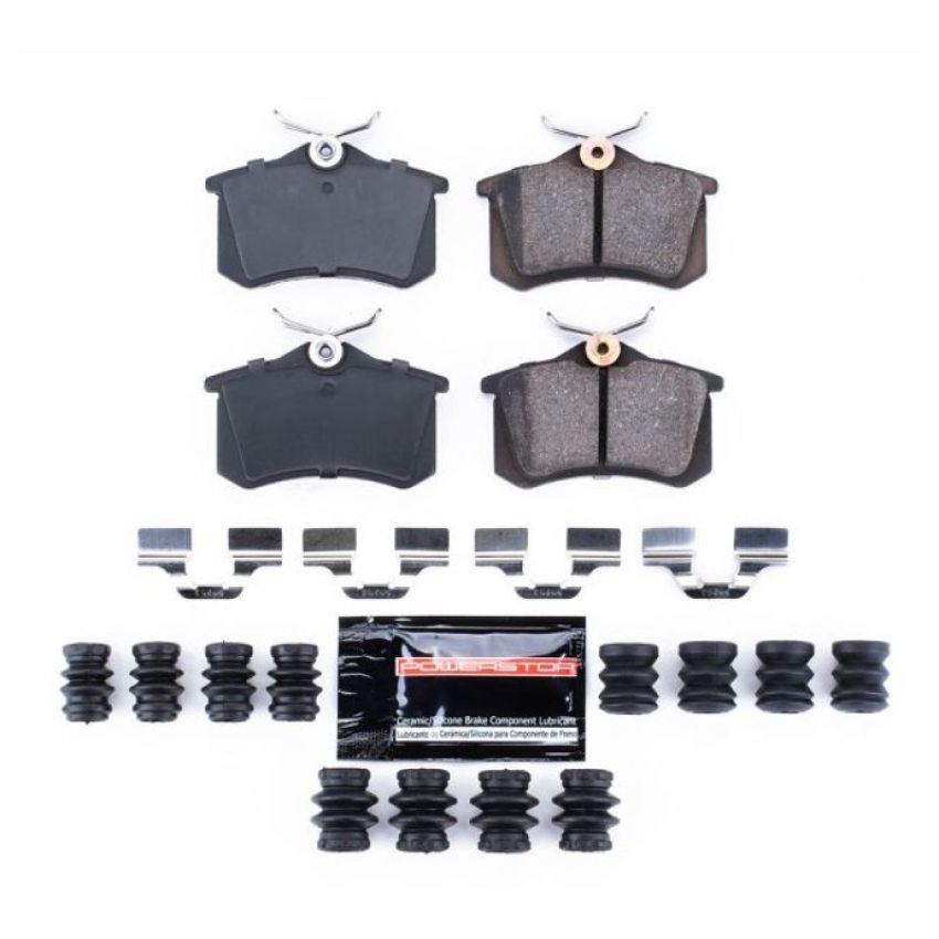 PowerStop Z23-340A PowerStop - Z23 Daily Driver Carbon-Fiber Ceramic Brake Pads with Hardware Kit