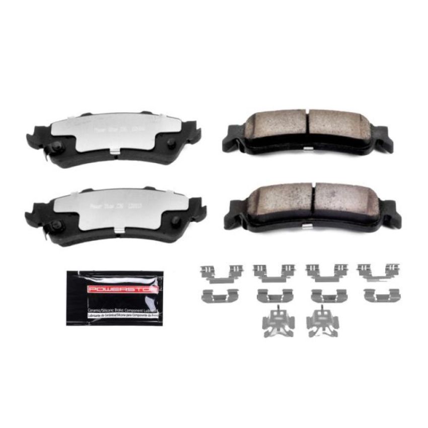 PowerStop Z36-792 PowerStop - Z36 Truck and SUV Carbon-Fiber Ceramic Brake Pads with Hardware Kit