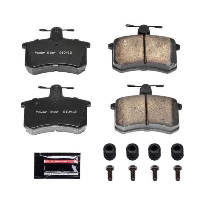 PowerStop Z23-228 PowerStop - Z23 Daily Driver Carbon-Fiber Ceramic Brake Pads with Hardware Kit