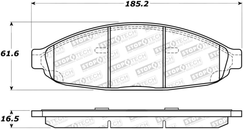 Stoptech 308.09970 Street Brake Pads