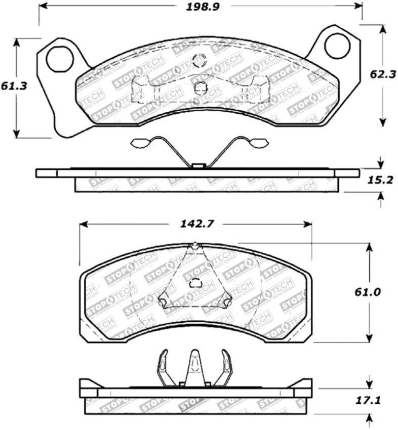 Stoptech 308.04310 Street Touring Brake Pads