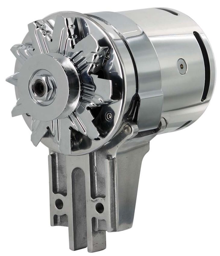 POWERMASTER PWM282021 49-53 Ford Flathead Power Gen Alt Polished