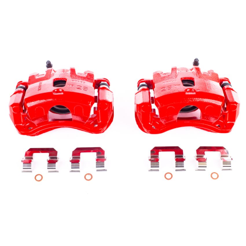 PowerStop S2996 Red Powder Coated Calipers