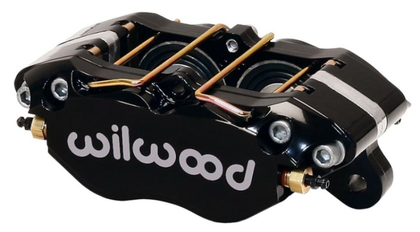 Wilwood 120-11481 Caliper-Dynapro Dust-Boot 5.25in Mount - Blk 1.38in Pistons .81in Disc