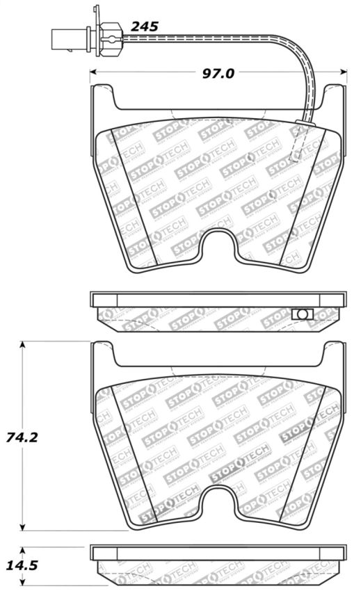 Stoptech 309.10290 Performance Brake Pads