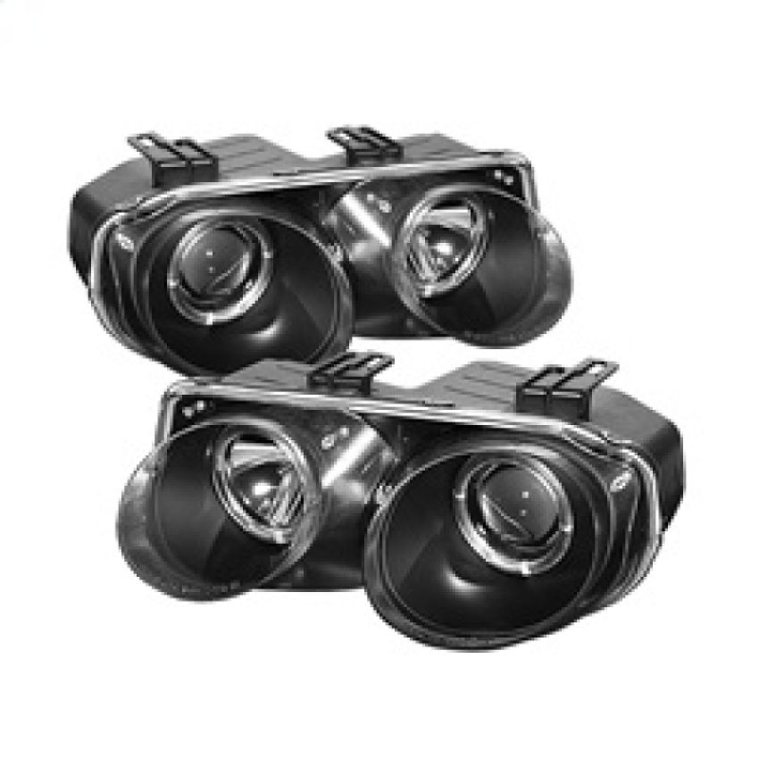 SPYDER 5008695 Projector Headlights - LED Halo - Black